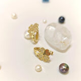 Yonca Küpe 14 Ayar Altın HD VİDEOLU