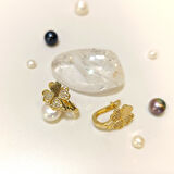 Yonca Küpe 14 Ayar Altın HD VİDEOLU