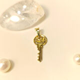 Mini Anahtar Kolye 14 Ayar  Altın HD VİDEOLU