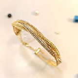 Dorika Toplu Kelepçe Bilezik 14 Ayar Altın HD VİDEOLU