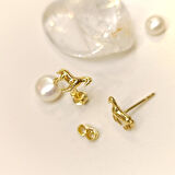 At Vidalı Küpe 14 Ayar Altın HD VİDEOLU