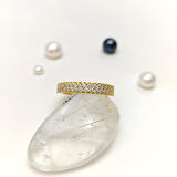 12 Ölçü Tam tur Taşlı Yüzük 14 Ayar Altın HD VİDEOLU