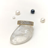 14 Ölçü Tam tur Taşlı Yüzük 14 Ayar Altın HD VİDEOLU