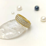 12 Ölçü Tam tur Taşlı Yüzük 14 Ayar Altın HD VİDEOLU