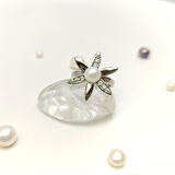 Ay Çiçeği İnci Yüzük 14 Ayar Altın HD VİDEOLU