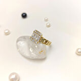 Baget Taşlı Yüzük 14 Ayar Altın HD VİDEOLU