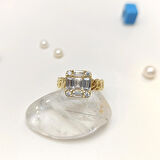 Baget Taşlı Yüzük 14 Ayar Altın HD VİDEOLU