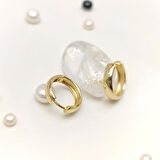 Klasik Halka Küpe 14 Ayar Altın HD VİDEOLU