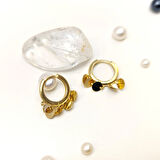 Pullu Halka Küpe 14 Ayar Altın HD VİDEOLU