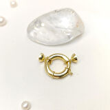 14.7mm Gemici İnci Kilit Klips 14 Ayar Altın HD VİDEOLU