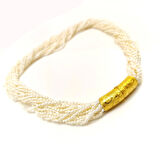 Gerçek İnci Antik Kilitli Gerdanlık Kolye 14 Ayar Altın HD VİDEOLU