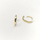 13.5mm Klasik Halka Küpe 14 Ayar Altın HD VİDEOLU