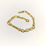 Sonsuzluk  Bileklik Künye 14 Ayar Altın HD VİDEOLU