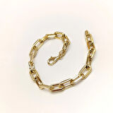 Piramit Ataç Zincir Bileklik Künye 14 Ayar Altın HD VİDEOLU