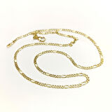 53cm 2.8mm Figaro Zincir 14 Ayar Altın HD VİDEOLU