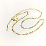 53cm 2.8mm Figaro Zincir 14 Ayar Altın HD VİDEOLU