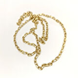 80cm 4.3mm Kalın Forse Zincir 14 Ayar Altın HD VİDEOLU