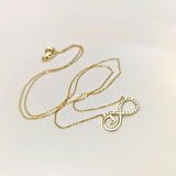 Sonsuzluk Kolye 14 Ayar Altın HD VİDEOLU