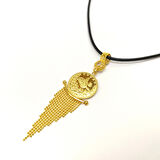 Tuğralı Püsküllü Kolye 14 Ayar Altın HD VİDEOLU