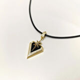 Madalyon Kuzey Yıldızı Kolye 14 Ayar Altın HD VİDEOLU