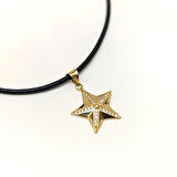 Yıldız Kolye 14 Ayar Altın HD VİDEOLU