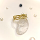 Dorika Toplu Taşsız Yüzük 14 Ayar Altın HD VİDEOLU