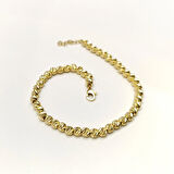 4mm Dorika Toplu Bileklik Künye 14 Ayar Altın HD VİDEOLU