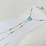 Şahmeran Kalpli Toplu Bileklik Künye 14 Ayar Altın HD VİDEOLU