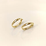 21.5mm Klasik Halka Küpe 14 Ayar Altın HD VİDEOLU