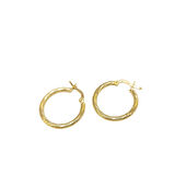 20mm Burgu Halka Küpe 14 Ayar Altın HD VİDEOLU