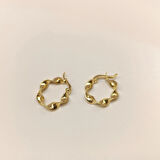 15mm Burgu Halka Küpe 14 Ayar Altın HD VİDEOLU