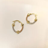 23mm Dorika Toplu Halka Küpe 14 Ayar Altın HD VİDEOLU