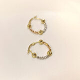 23mm Dorika Toplu Halka Küpe 14 Ayar Altın HD VİDEOLU