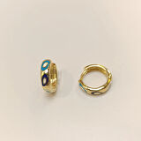 14.5mm Mineli Halka Küpe 14 Ayar Altın HD VİDEOLU