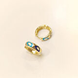 14.5mm Mineli Halka Küpe 14 Ayar Altın HD VİDEOLU