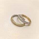 22mm Su Yolu Halka Küpe 14 Ayar Altın HD VİDEOLU