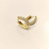 18mm Su Yolu Halka Küpe 14 Ayar Altın HD VİDEOLU