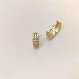 12mm Su Yolu Halka Küpe 14 Ayar Altın HD VİDEOLU