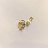 12mm Su Yolu Halka Küpe 14 Ayar Altın HD VİDEOLU