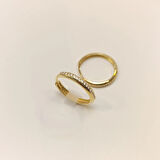 19.4mm Su Yolu Halka Küpe 14 Ayar Altın HD VİDEOLU