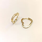 22mm Kalpli Su Yolu Halka Küpe 14 Ayar Altın HD VİDEOLU