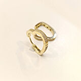 22mm Kalpli Su Yolu Halka Küpe 14 Ayar Altın HD VİDEOLU