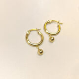 27mm Toplu Halka Küpe 14 Ayar Altın HD VİDEOLU