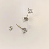 Tek Taş Küpe 14 Ayar Altın HD VİDEOLU