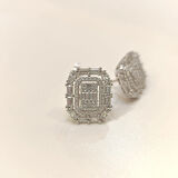 Büyük Boy Baget Taşlı Küpe 14 Ayar Altın HD VİDEOLU