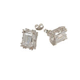 Zümrüt Kesim Tek Taşlı Küpe 14 Ayar Altın HD VİDEOLU