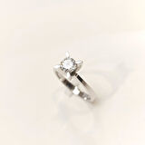 HRD Sertifikalı 0.55ct G Pırlanta Tek Taş Yüzük 14 Ayar Altın HD VİDEOLU