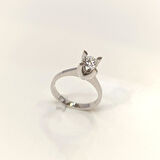 HRD Sertifikalı 0.55ct G Pırlanta Tek Taş Yüzük 14 Ayar Altın HD VİDEOLU