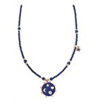 Gümüş Lapis Şans Kolye