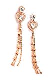 Swarovski taşlı kalpli gümüş şık küpe